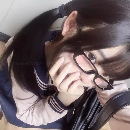 Square Frame Glasses - Retro Harajuku Style Blue Light Reading Eyeglasses - ZOOMNSTORE
