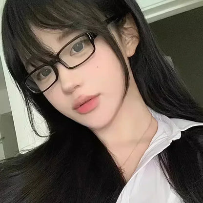 Square Frame Glasses - Retro Harajuku Style Blue Light Reading Eyeglasses - ZOOMNSTORE