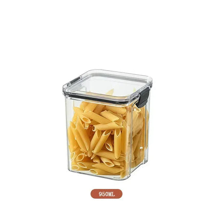 460-1800ml Sets Kitchen Stackable Sealed Jar Plastic Food Storage Box Multigrain Tank Bottle Dried Fruit Tea Storage Containers - ZOOMNSTORE
