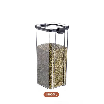 460-1800ml Sets Kitchen Stackable Sealed Jar Plastic Food Storage Box Multigrain Tank Bottle Dried Fruit Tea Storage Containers - ZOOMNSTORE