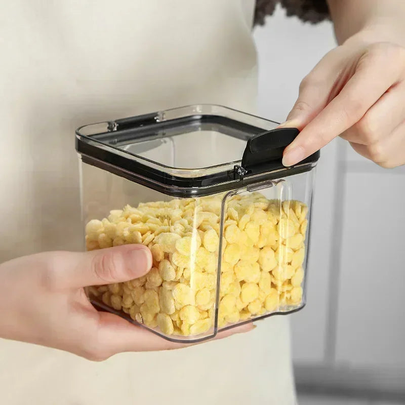 460-1800ml Sets Kitchen Stackable Sealed Jar Plastic Food Storage Box Multigrain Tank Bottle Dried Fruit Tea Storage Containers - ZOOMNSTORE