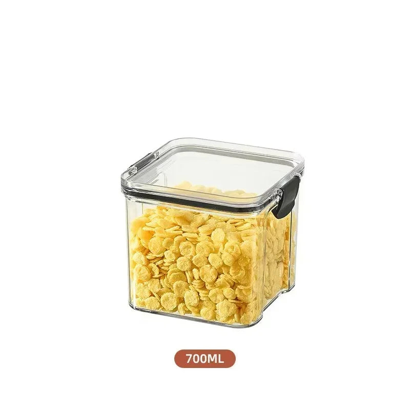 460-1800ml Sets Kitchen Stackable Sealed Jar Plastic Food Storage Box Multigrain Tank Bottle Dried Fruit Tea Storage Containers - ZOOMNSTORE