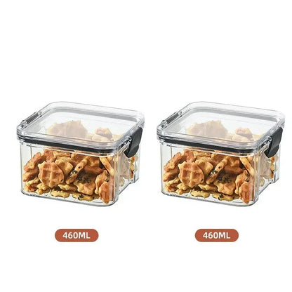 460-1800ml Sets Kitchen Stackable Sealed Jar Plastic Food Storage Box Multigrain Tank Bottle Dried Fruit Tea Storage Containers - ZOOMNSTORE
