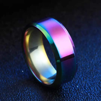 Charm Jewelry Ring for Men Women Stainless Steel Black Rings Wedding Engagement Band Quality Matte Male Jewelry - ZOOMNSTORE