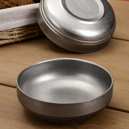 304 Stainless Steel Salad  Seasoning Bowl Set - Retro Tableware 2025 - ZOOMNSTORE