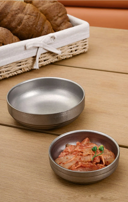 304 Stainless Steel Salad  Seasoning Bowl Set - Retro Tableware 2025 - ZOOMNSTORE