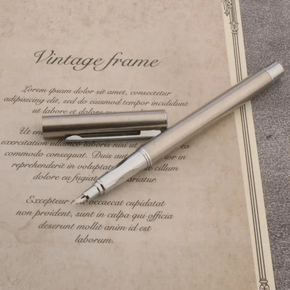 Stainless Steel Calligraphy Fountain Pen - Darleston Flourish Ink Pen for Office and School Supplies - ZOOMNSTORE