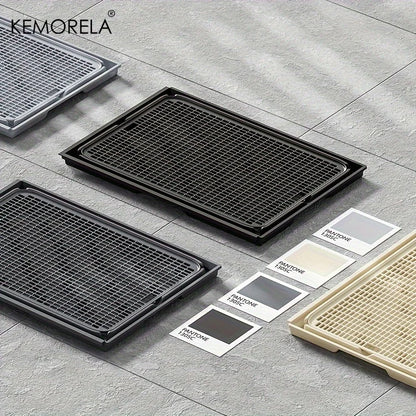 Extra Large Stainless Steel Enclosed Cat Litter Box with Lid - Leak-Proof High-Sided Litter Pan - ZOOMNSTORE