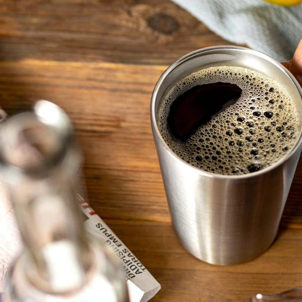 Stainless Steel Coffee Mugs – Double Wall Insulated 16oz Travel Cups | Dishwasher Safe - ZOOMNSTORE