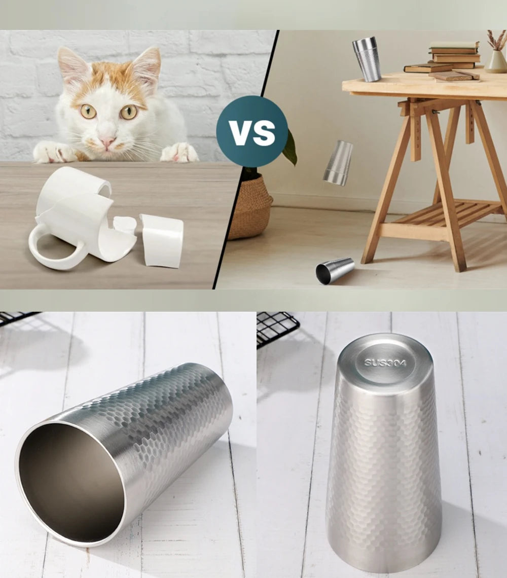 Stainless Steel Coffee Mugs – Double Wall Insulated 16oz Travel Cups | Dishwasher Safe - ZOOMNSTORE