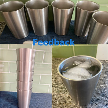 Stainless Steel Coffee Mugs – Double Wall Insulated 16oz Travel Cups | Dishwasher Safe - ZOOMNSTORE