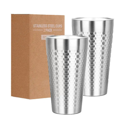 Stainless Steel Coffee Mugs – Double Wall Insulated 16oz Travel Cups | Dishwasher Safe - ZOOMNSTORE