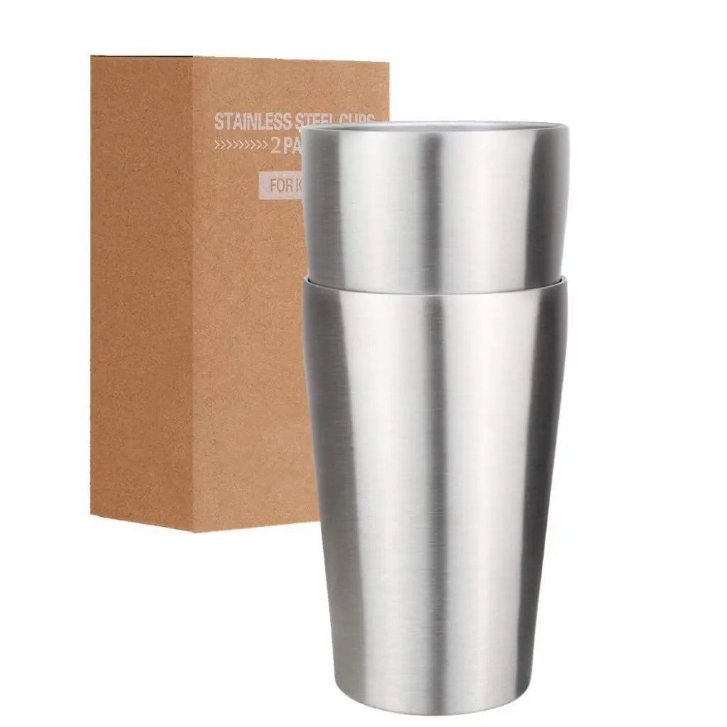 Stainless Steel Coffee Mugs – Double Wall Insulated 16oz Travel Cups | Dishwasher Safe - ZOOMNSTORE