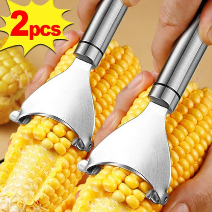 Stainless Steel Corn Peeler - Corn Stripper Cutter & Cob Shaver Tool - ZOOMNSTORE