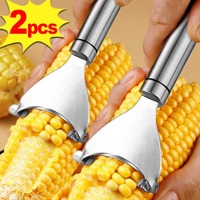 Stainless Steel Corn Peeler - Corn Stripper Cutter & Cob Shaver Tool - ZOOMNSTORE