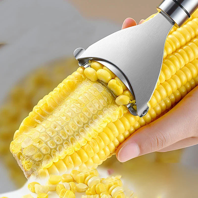 Stainless Steel Corn Peeler - Corn Stripper Cutter & Cob Shaver Tool - ZOOMNSTORE