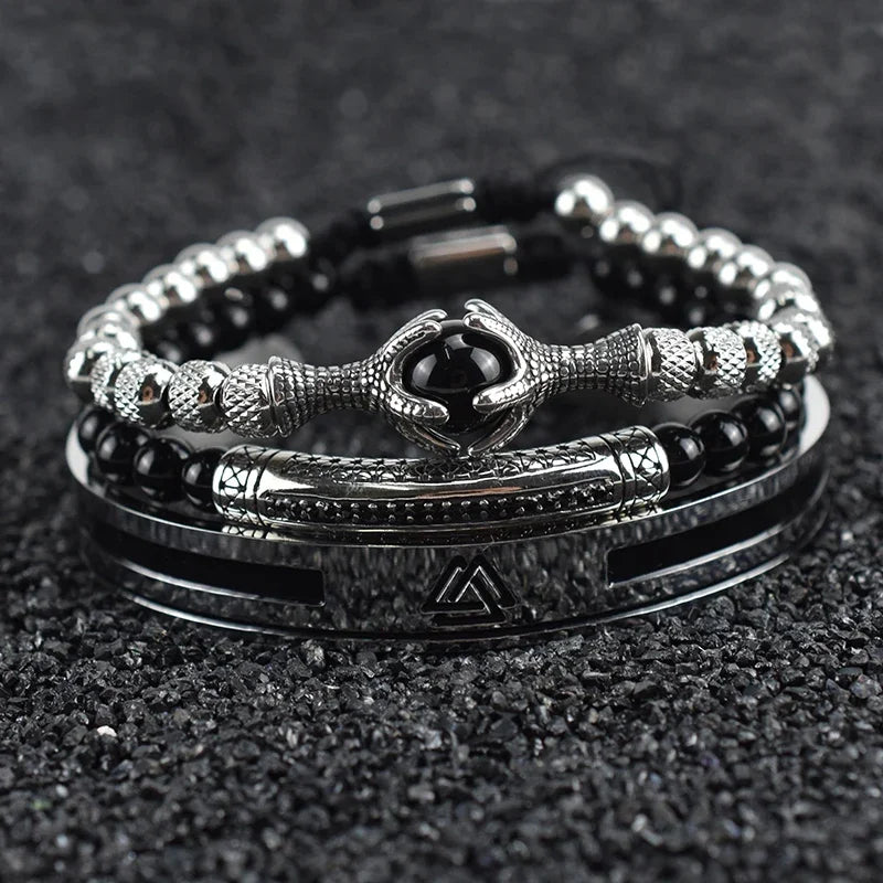 Luxury Stainless Steel Arrow Cuff Bracelet Set - Couples Jewelry Gift - ZOOMNSTORE