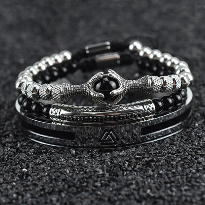 Luxury Stainless Steel Arrow Cuff Bracelet Set - Couples Jewelry Gift - ZOOMNSTORE