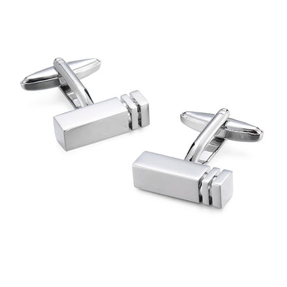 High-Quality Stainless Steel Cufflinks - Laser Engraved Design for Weddings and Business - ZOOMNSTORE