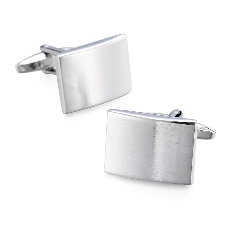 High-Quality Stainless Steel Cufflinks - Laser Engraved Design for Weddings and Business - ZOOMNSTORE