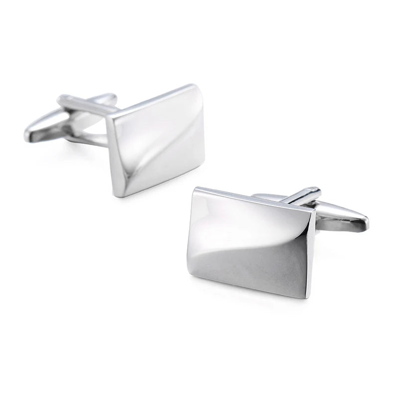 High-Quality Stainless Steel Cufflinks - Laser Engraved Design for Weddings and Business - ZOOMNSTORE