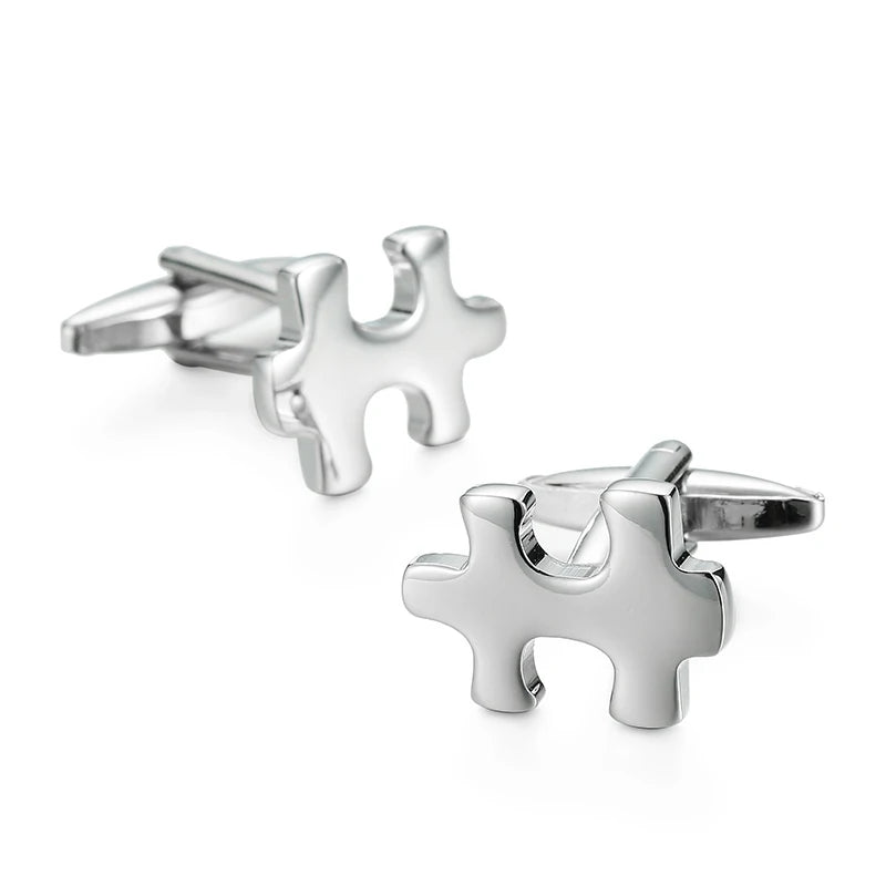 High-Quality Stainless Steel Cufflinks - Laser Engraved Design for Weddings and Business - ZOOMNSTORE