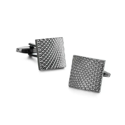High-Quality Stainless Steel Cufflinks - Laser Engraved Design for Weddings and Business - ZOOMNSTORE
