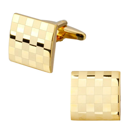 High-Quality Stainless Steel Cufflinks - Laser Engraved Design for Weddings and Business - ZOOMNSTORE