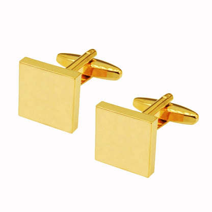 High-Quality Stainless Steel Cufflinks - Laser Engraved Design for Weddings and Business - ZOOMNSTORE
