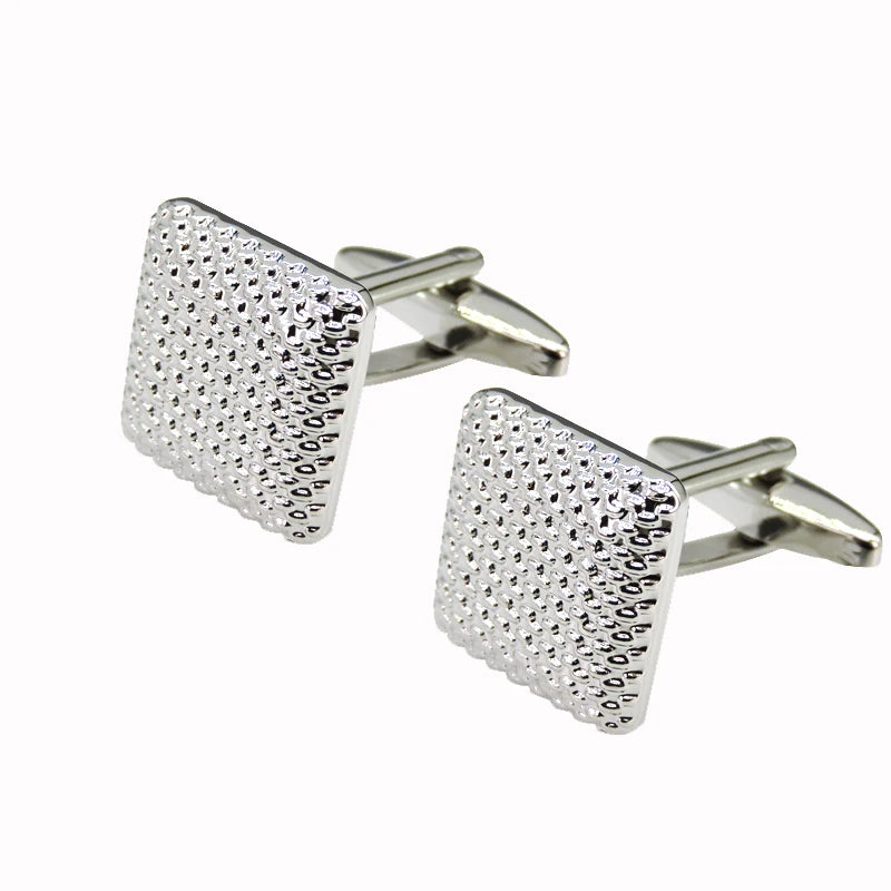 High-Quality Stainless Steel Cufflinks - Laser Engraved Design for Weddings and Business - ZOOMNSTORE