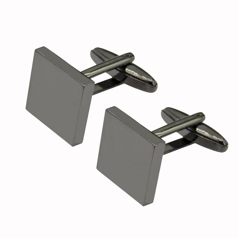 High-Quality Stainless Steel Cufflinks - Laser Engraved Design for Weddings and Business - ZOOMNSTORE