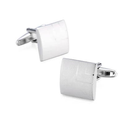 High-Quality Stainless Steel Cufflinks - Laser Engraved Design for Weddings and Business - ZOOMNSTORE