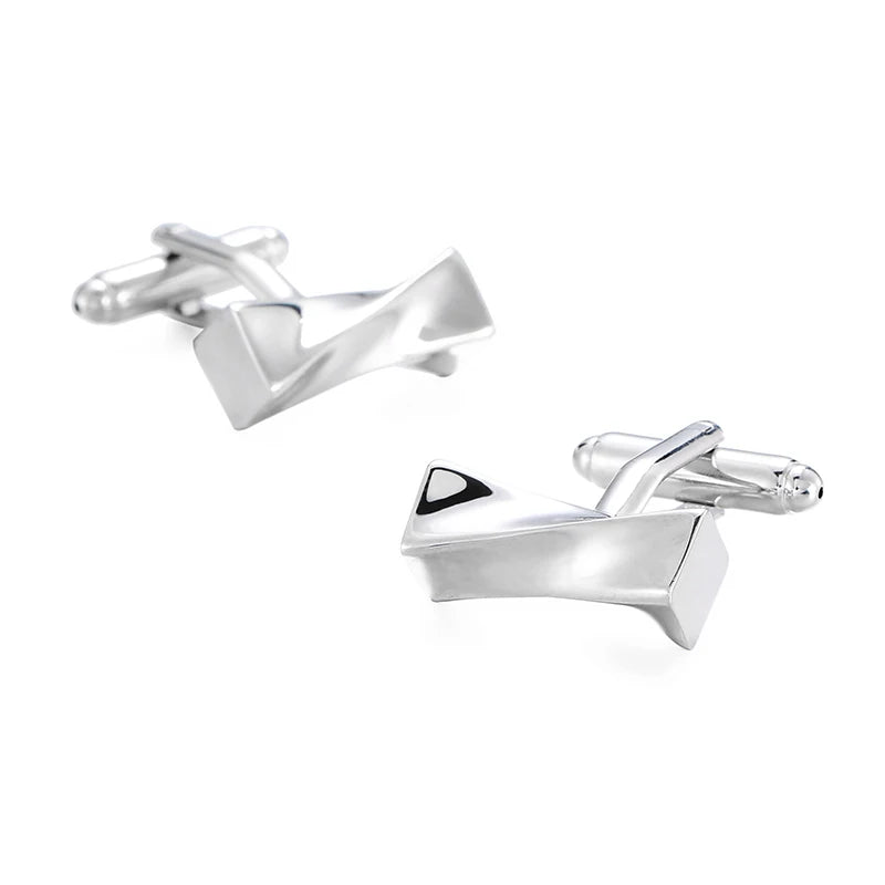 High-Quality Stainless Steel Cufflinks - Laser Engraved Design for Weddings and Business - ZOOMNSTORE