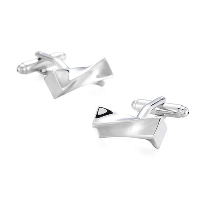 High-Quality Stainless Steel Cufflinks - Laser Engraved Design for Weddings and Business - ZOOMNSTORE