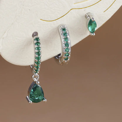 Fashion Stainless Steel Star Drop Earrings Set - 18K Gold Plated Dangle Jewelry for Women - ZOOMNSTORE