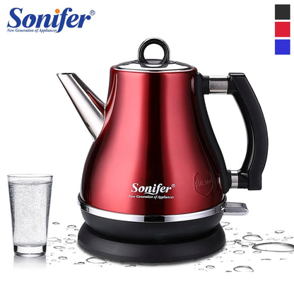 Stainless Steel Electric Kettle 1.2L - 1500W Quick Heating Cordless Tea Pot - ZOOMNSTORE