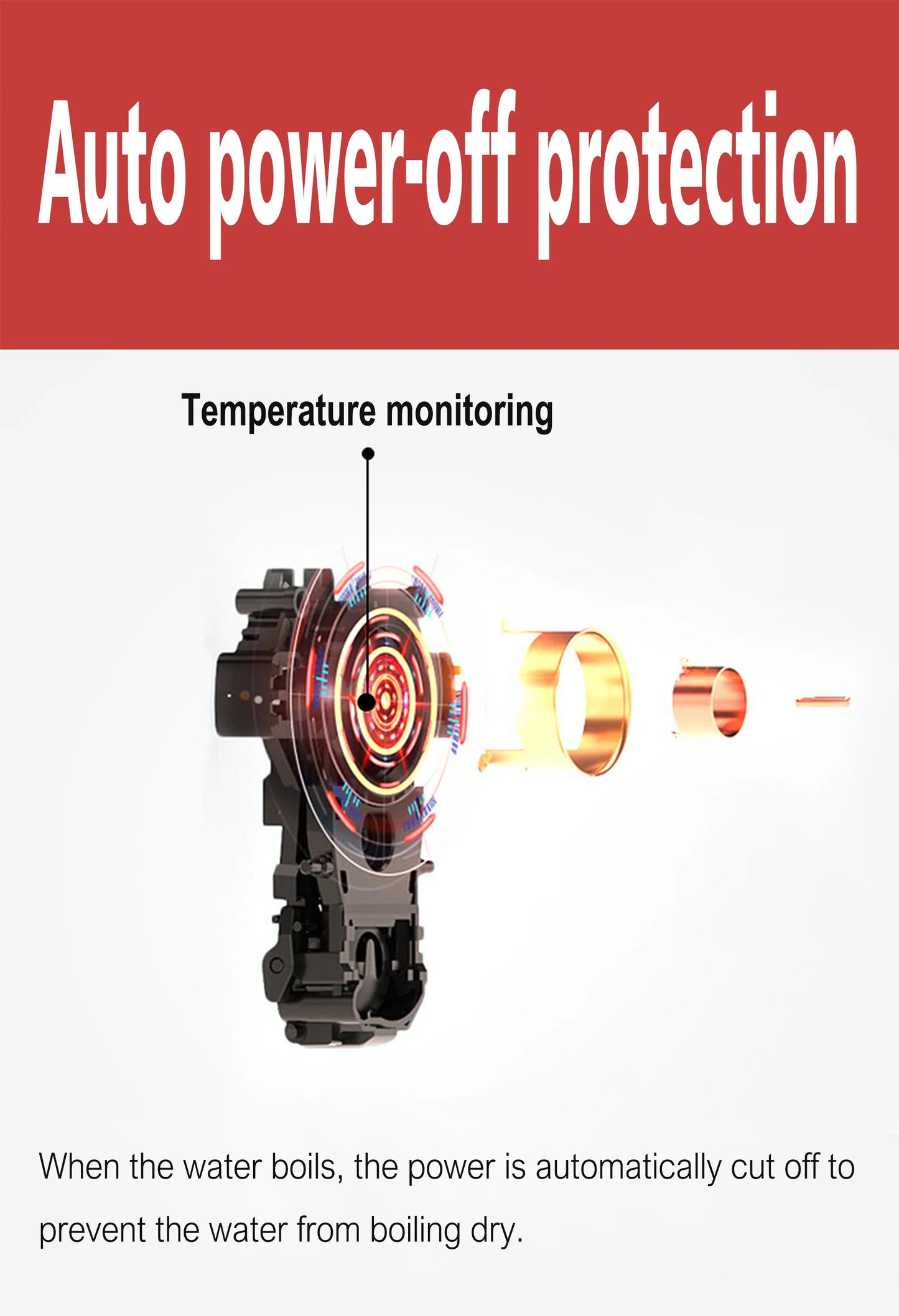 Stainless Steel Electric Kettle 1.2L - 1500W Quick Heating Cordless Tea Pot - ZOOMNSTORE