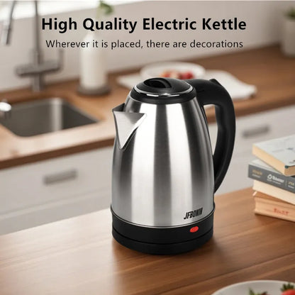 Stainless Steel Electric Kettle 1.8L - 220V Durable Rust Resistant Kettle with Auto Shut-Off - ZOOMNSTORE