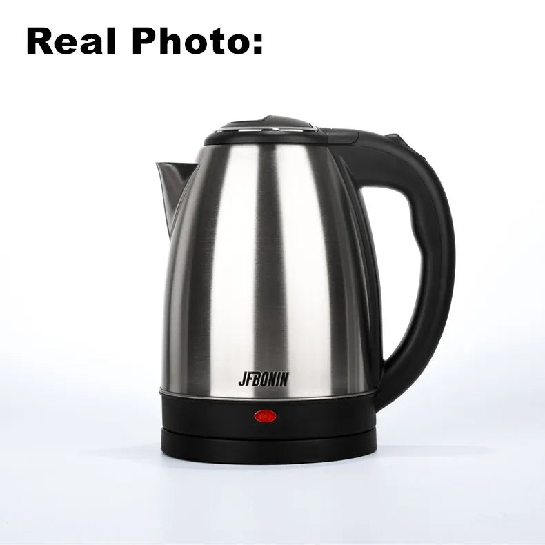 Stainless Steel Electric Kettle 1.8L - 220V Durable Rust Resistant Kettle with Auto Shut-Off - ZOOMNSTORE