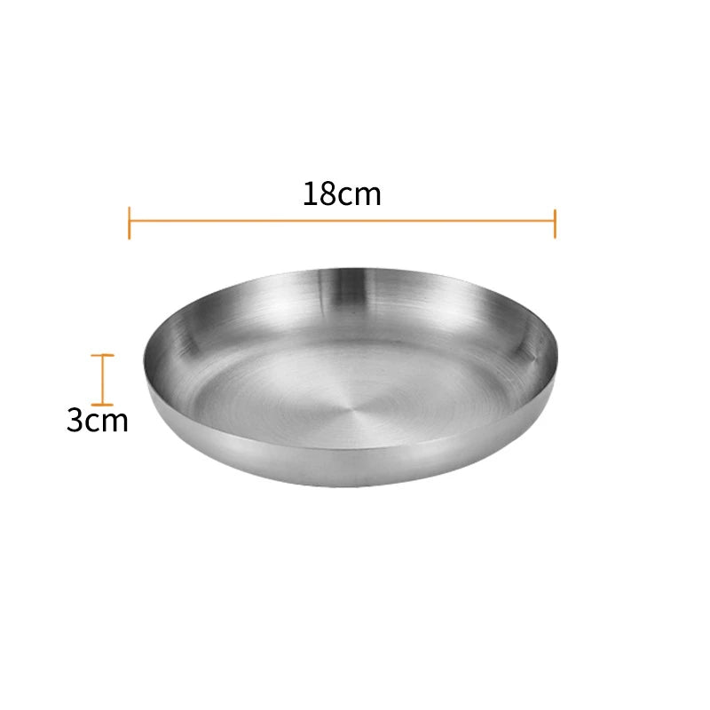 Stainless Steel Frying Pan | Golden Silver Cooking Skillet With Ergonomic Handle - ZOOMNSTORE