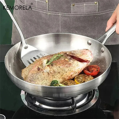 Stainless Steel Non-Stick Frying Pan Set - 23PCS 22242628CM 5-Ply Wok Cookware - ZOOMNSTORE