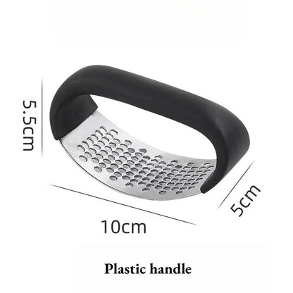 Stainless Steel Garlic Press | Manual Garlic Crusher & Ergonomic Squeezer - ZOOMNSTORE