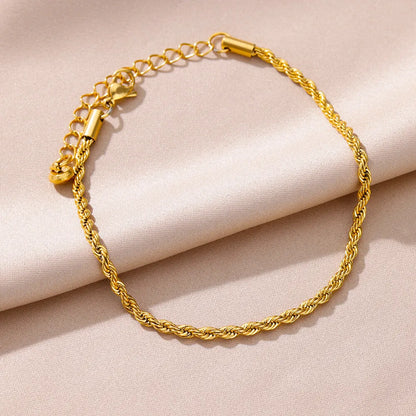 Stainless Steel Imitation Pearl Anklet - Gold Color Beach Accessories for Women - ZOOMNSTORE