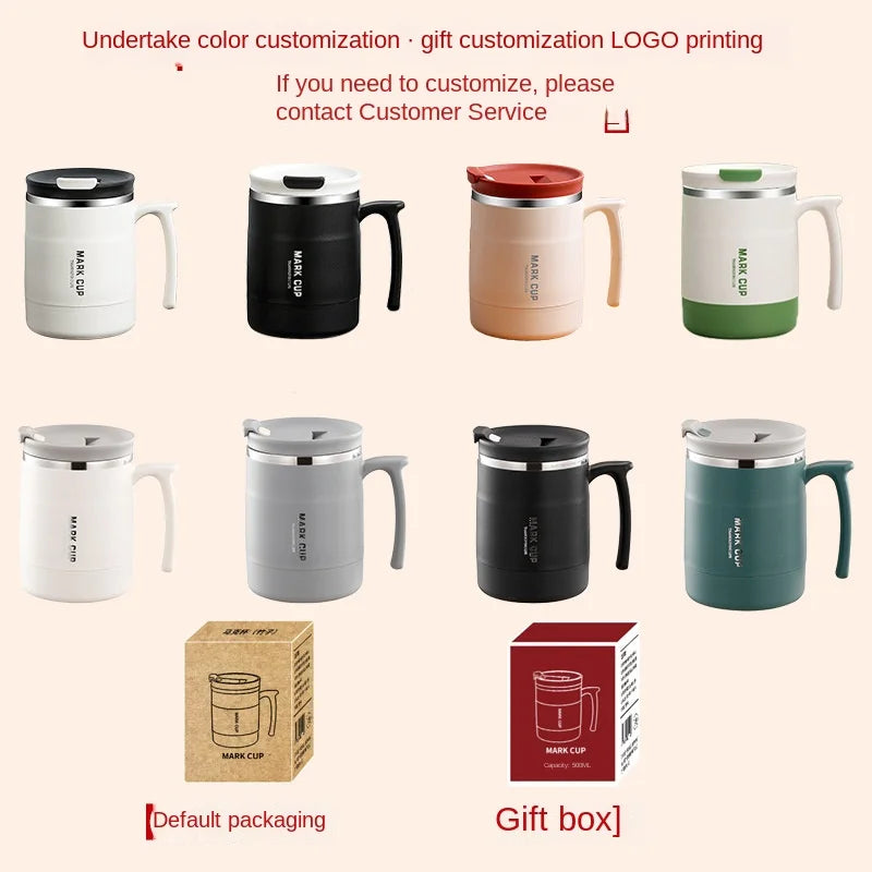 Stainless Steel Mug – Insulated Coffee Travel Mug with Lid and Spoon for Office - ZOOMNSTORE