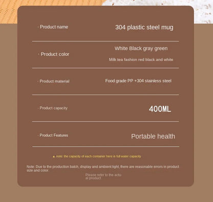 Stainless Steel Mug – Insulated Coffee Travel Mug with Lid and Spoon for Office - ZOOMNSTORE