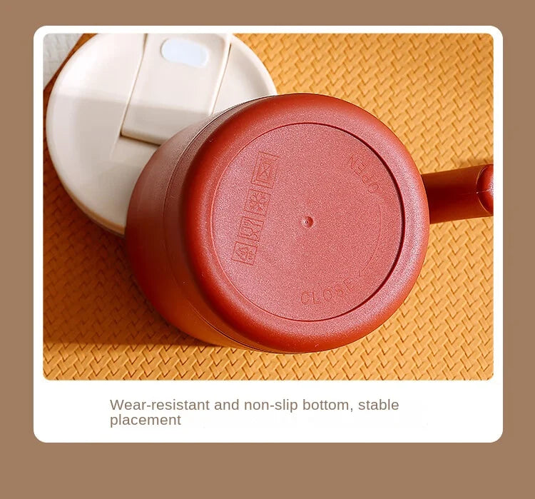 Stainless Steel Mug – Insulated Coffee Travel Mug with Lid and Spoon for Office - ZOOMNSTORE