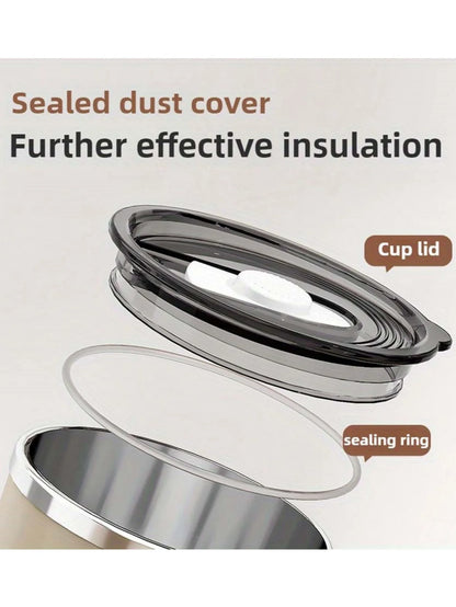 Stainless Steel Mug - Large Capacity Office Coffee Mug with Spill Proof Lid - ZOOMNSTORE