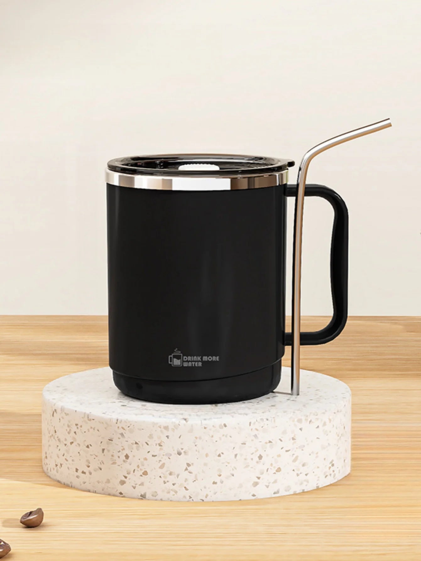 Stainless Steel Mug - Large Capacity Office Coffee Mug with Spill Proof Lid - ZOOMNSTORE