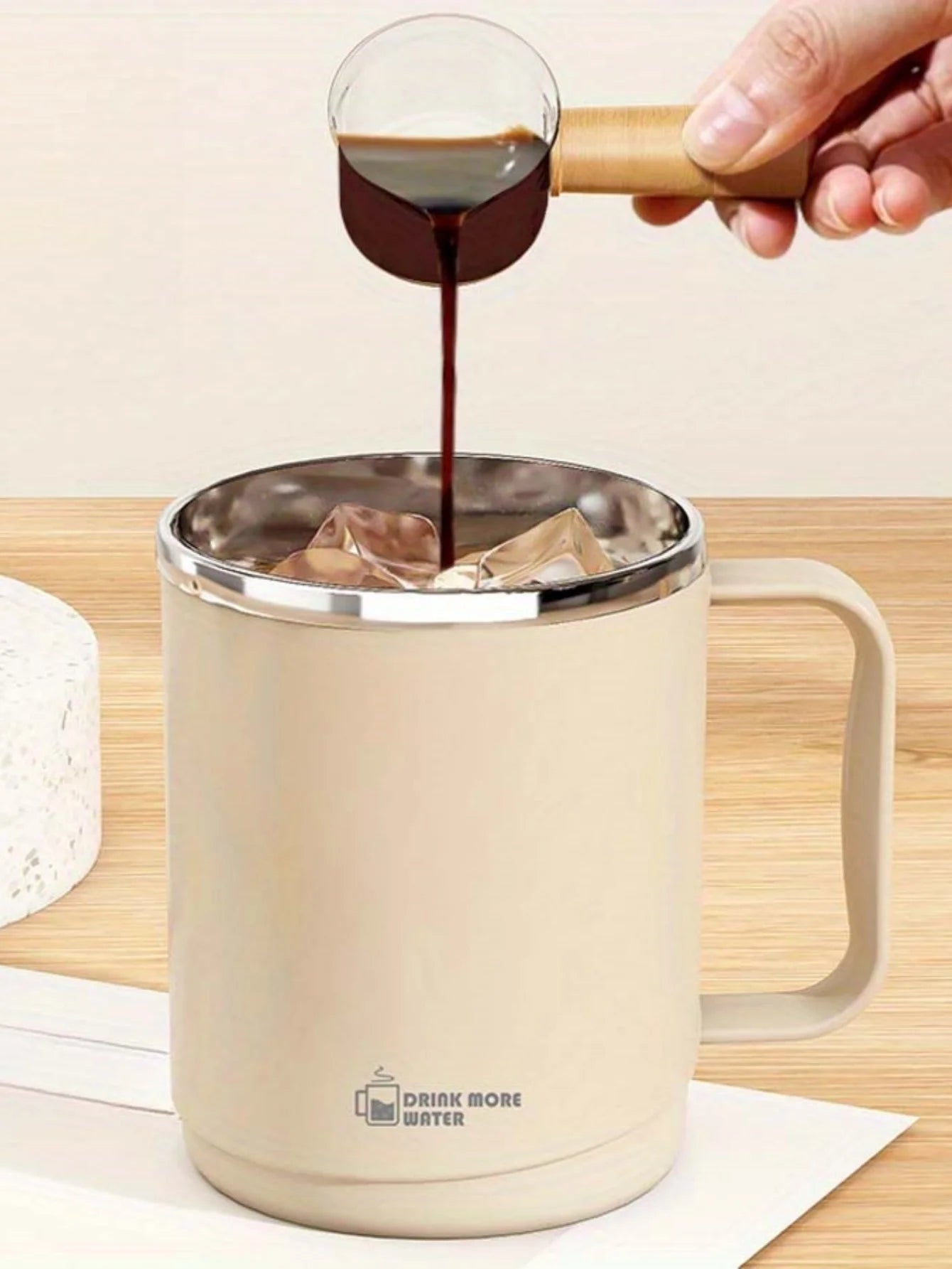 Stainless Steel Mug - Large Capacity Office Coffee Mug with Spill Proof Lid - ZOOMNSTORE