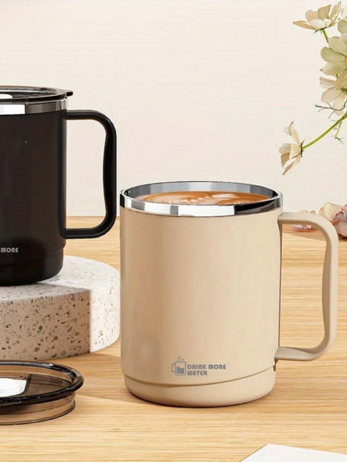 Stainless Steel Mug - Large Capacity Office Coffee Mug with Spill Proof Lid - ZOOMNSTORE